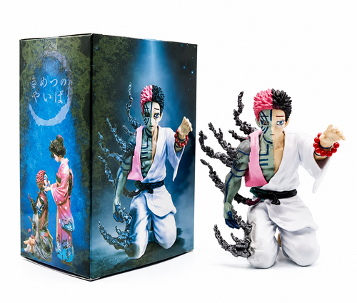 Akaza Kneeling Scene Figure 13cm premium Demon Slayer anime collectible with free shipping