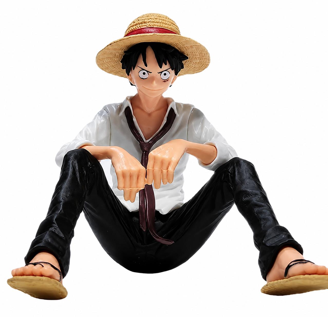 LUFFY SITTING WHITE FIGURE