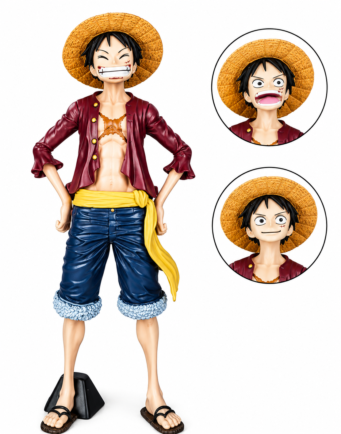 One Piece Luffy Standing Figure With Double Face