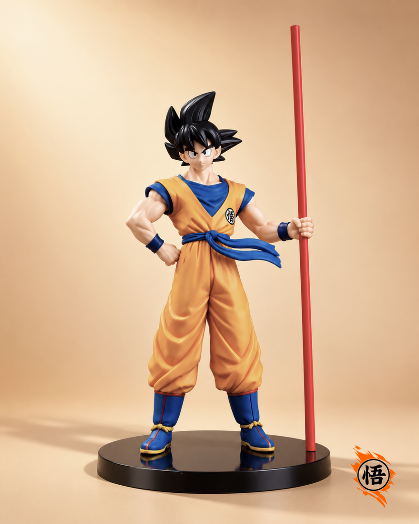 Goku Action Figure with Stick