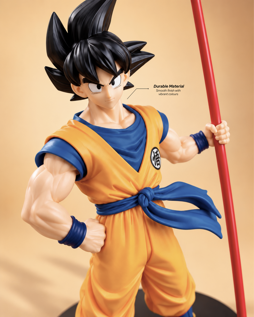 Goku Action Figure with Stick